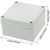 Outdoor Custom Waterproof Plastic Electronic Equipment Enclosure ABS Plastic Enclosure And Instrument Enclosures Junction Box For Inverter125 X 125 X 75 Mm