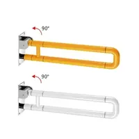 Folding ABS Nylon Handicap Grab Bar Bathroom Toilet Handrail Safety Rail