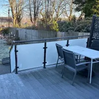 Modern Staircase Stainless Steel Frameless Toughened Glass Railings Handrails