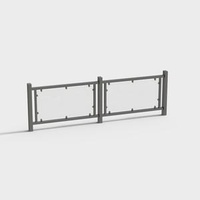 Easy To Install Courtyard Outdoor Aluminum Alloy Wall Railing Handrail Glass Guardrail Balcony Lighting Artful Landscaping