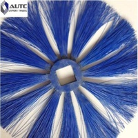 Blue Industrial Sweeping Brush PP Nylon Fabric Custom Guardrail Truck Highway Fence
