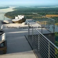 Stainless Steel Railing Iron Aluminium Railing Stair Cable Railing Fence Handrail