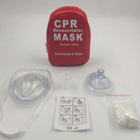 CPR Manikin Face Mask Pocket Resuscitator First Aid Kit Adult Child Rescue Mask One Way Valve in Bag OEM logo Manufacturer