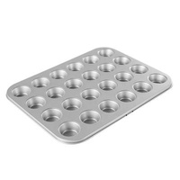 Baking Tools 24 Cups Non Silver Stick Metal Cupcake Large Pastry Cake Mold Baking Roll Pan Tray