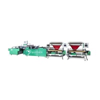 Full Automatic Side Seal PE Plastic BOPP pp Self Adhesive Bag Carry Bag Cutting Making Machine From Factory