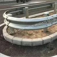 Professional Galvanized Steel Curved Highway Guard Rail Guardrail with ISO9001 CE Certificate
