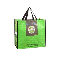Manufacturer Promotional Eco Friendly Bopp Handled Polypropylene Laminated Tote Bags With Custom Logo Printed PP Woven Shopping Bag