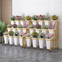 Hot Sale Metal and PVC Artificial Flower Shop Display Racks for Home Hallway Balcony Stores Supermarkets