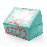 Custom Wholesale Disposable Clear 12 Hole Packaging 6 Holes Disposable Cookie Pastry Boite Caja Pink Marbled Cupcake Box