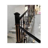Modern Classic Wood Aluminum Alloy Balustrades Railing Handrails for Outdoor Staircase & Balconies for Home Hotel & Villa Use