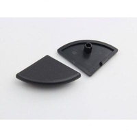 Chinese ABS Plastic Supplier for ABS Aluminum Plastic Front Plate 4040R Handrails European Standard End Cover