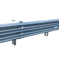 Road Safety Steel Crash Barrier Metal Thrie Wave High Speed Guardrail