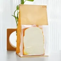 Party Plastic Cellophane Pastry Bags Bread Candy Packaging Bags with Stickers