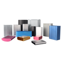 SZOMK AK-C-B02 OEM ODM Customized Metal One Piece Case Junction Electronic PCB Housing Extruded Aluminum Enclosures Box