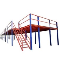 Mezzanine Steel Platform Floor Industrial Warehouse Metal Storage Rack Shelves Heavy Duty Pallet Stacking Racks Shelves