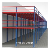 Mezzanine Floor Racking System Stacking Racks Industrial Shelves Metal Rack Mezzanine Storage Warehouse Steel Mezzanine Racking