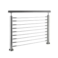 OEM ODM Antique Stainless Steel Balustrade Staircase Frameless Handrail Indoor Outdoor Walkway Railing System