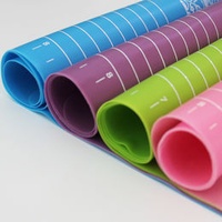 Food Grade Silicone Pastry Mat For Kneading 60*50cm Non-Stick Silicone Baking Mat With Measurement