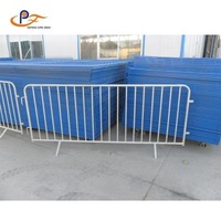 Powder Coated Black Steel Highway Guardrail Crowd Control Barrier 50x150