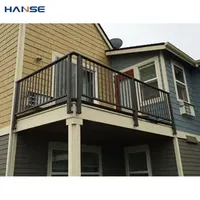 High Quality Cast Aluminium Stair Handrail Modern Balcony Villa Iron Stair Railing Balustrade Handrail