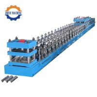 Building Material Stores Guardrail Crash Road Barrier Roll Forming Machine W Beam Road Guardrails Production Line