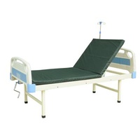 ABS Foldable Guardrail Adjustable Hospital Bed With 2 Crank Universal Multifunctional Wheels
