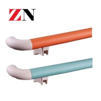 Modern Hospital Corridor Railing With PVC And Aluminum Alloy Hospital Corridor 38 Handrails PVC Safe Medical Anti-collision Handrail