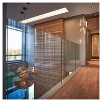 U Shape Channel Glass Handrail with U Base Channel Cladding