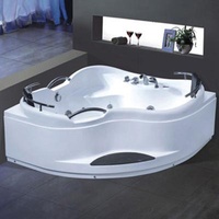 BALISI Large Soft Large Size With Handrail And Stair Pillow 1.5M Massage Whirlpool Whirlpool Corner Triangle Cheaper Price 2021 Two Bathtub