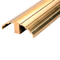 Brass extrusions profiles for handrails of stair