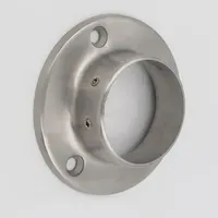 stainless steel flange socket energy saving Stair handrail wall bracket curtain furniture clothes rod closet tube holder household hardware