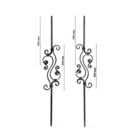 European wrought iron railings balusters for stair handrail handrail balcony door fence parts