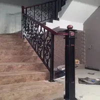 China Products Wrought Iron Balcony Metal Stair Handrail for House