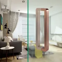 Zinc Alloy Shower Handle Customize Bathroom Door Handle SUS304 Pull Handrail