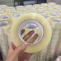 Water-proof No Bubbles Clear Lightly Yellowish Bopp Packing Tape Transparent Adhesive Sealing Tape