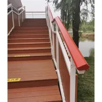 Assembled FRP Stairs Handrail of Square Tube Outdoor Fiberglass Balustrade Fiberglass Railing