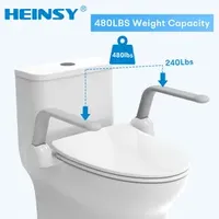 Heinsy Easy Installation Compact Support Bathroom Toilet Safety Handrail for Senior.
