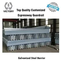 Roadway Safety Q235 Q345 Flex Beam Hot DIP Galvanized Steel Customized Highway Guardrail