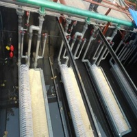 PP or PVDF reinforced hollow fiber membrane mbr package plant wastewater treatment systems