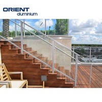Glass Railing High Performance Modern Design Stairs Customized Glass Handrail Exterior Railings