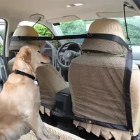 Car dog net guardrail 115CM 62CM adjustable portable mesh obstacle car rear seat pet fence isolation protection y240723
