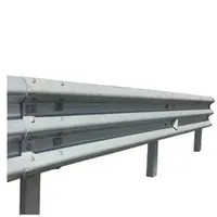 Highway Metal Roadway Guardrail Traffic Barrier Municipal Barriers Safety Fence Outdoor Three Waves Guardrail