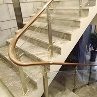 Professional Production 304 Stainless Steel Staircase Handrail Indoor Glass Railing Guardrail Outdoor Terrace Railing Post