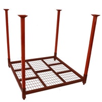 High-Strength Stacking Racks Heavy Duty Steel Storage Industrial Stacking Racks Galvanized Double Stacking Pallet Rack