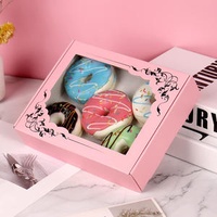 Pink Airplane Box for Craft Gift Box Donut Chocolate Pastry Baking Boxes