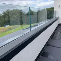 Outdoor Aluminum Glass Railing Post Handrail for Balcony or Terrace