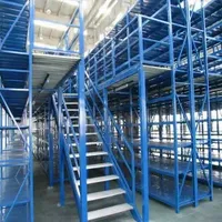 Warehouse Storage Solution Racks and Platform Integrated Mezzanine Systems