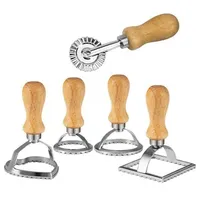 Baking Tools Ravioli Cutter Set Pasta Press Kitchen Attachment Kit Ravioli-Maker Mold Tool Ravioli-Stamp Set Pastry Wheel Sets cake molds SN605