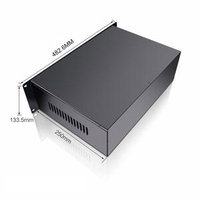 Custom Product Sheet Metal Fabrication Stamping Parts 2U 3U 19 Inch Control Aluminum Electronics Instrument Enclosures Box case