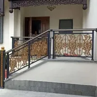 Fireproof, Waterproof, Mildewproof Powder Coated Vealla Aluminum Balustrade Staircase Handrail